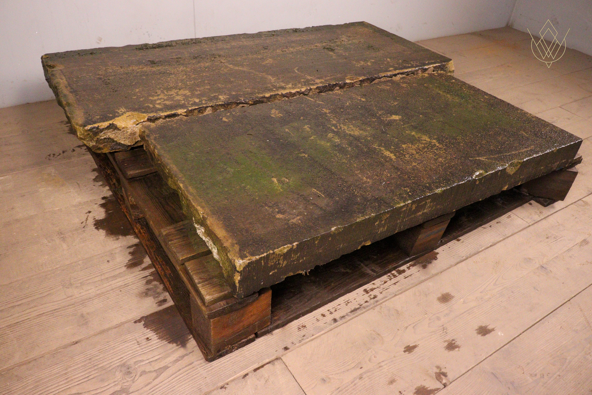 7.5ft - 21" x 3.25" Flat Reclaimed Sandstone Coping Stones - WM12357 - Image 6