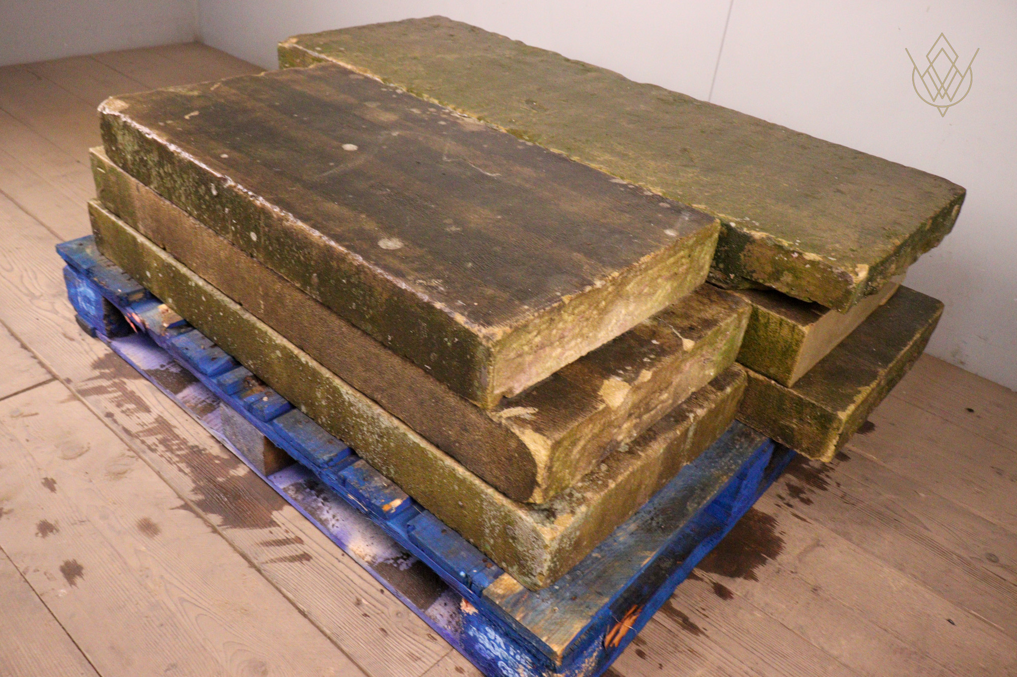 22ft - 18" x 4" Flat Reclaimed Sandstone Coping Stones - WM12358 - Image 10