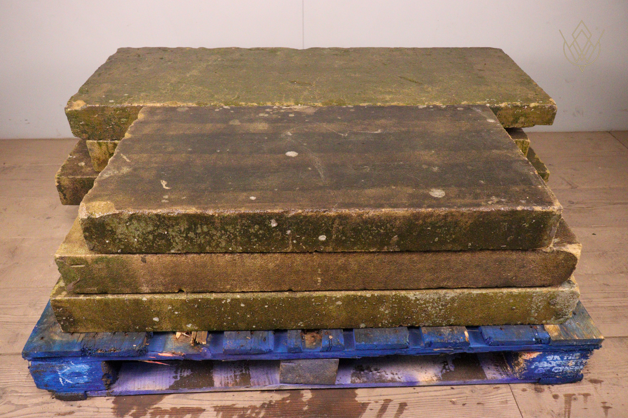 22ft - 18" x 4" Flat Reclaimed Sandstone Coping Stones - WM12358 - Image 9