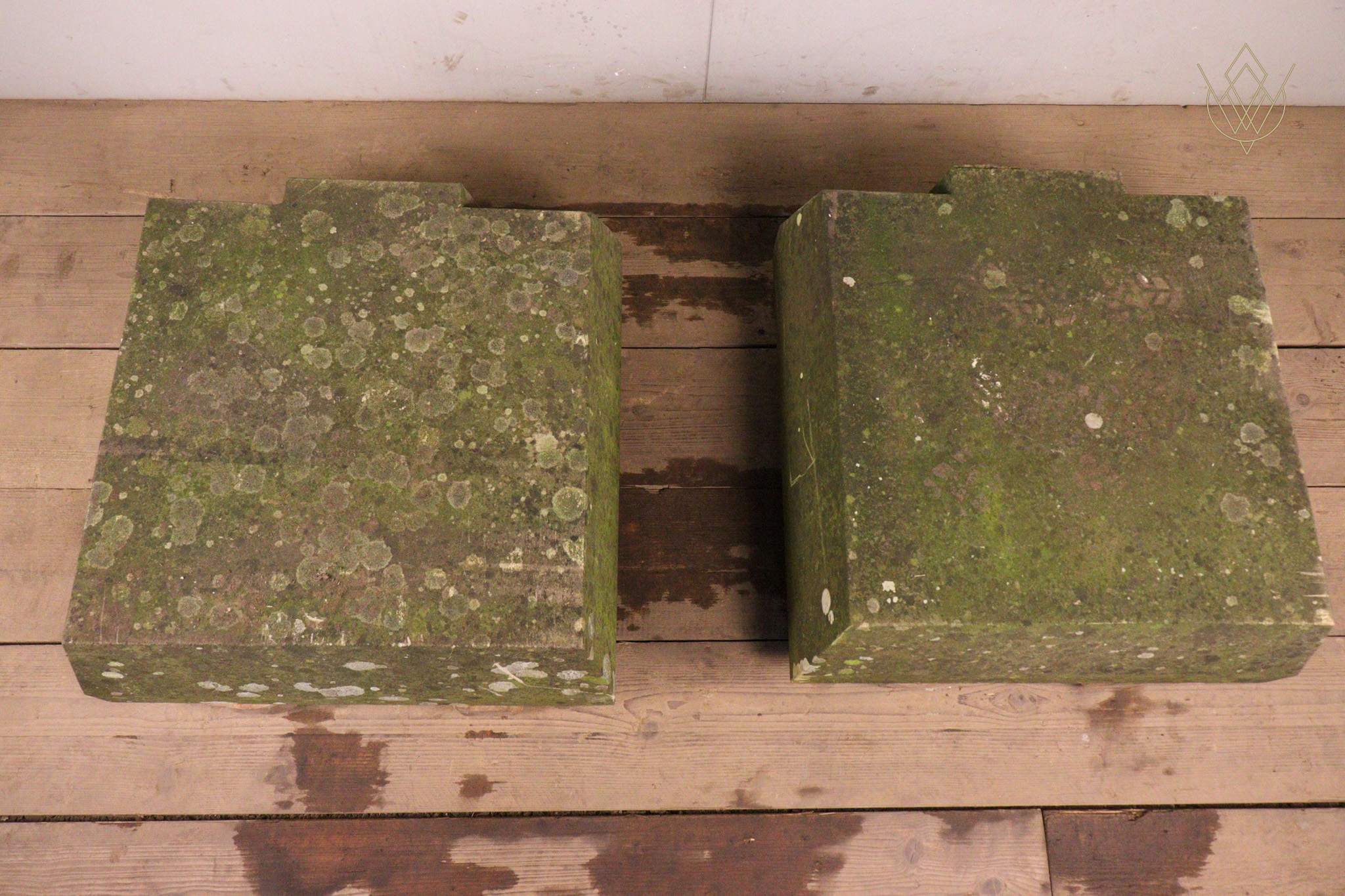 Pair of Large Sandstone Pier Caps - WM12362 - Image 8