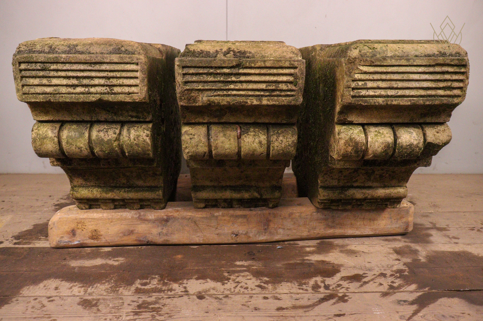 Set of 3 Ornate Victorian Sandstone Stone Corbels - WM12364 - Image 7