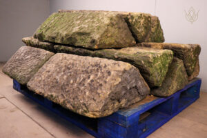 25ft - Punched Gritstone Triangle Coping Stones - WM12369