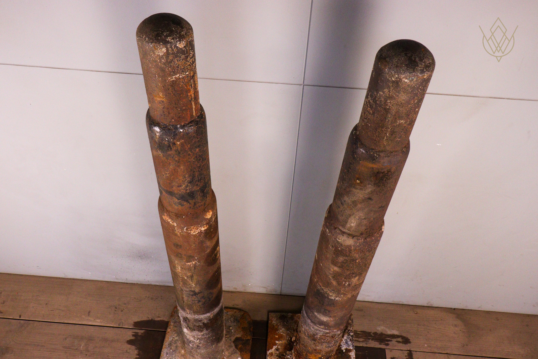 Pair of Reclaimed Cast Iron Bollards - WM12379 - Image 2
