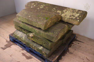 23ft + Corners - 19" x 6" Reclaimed 5 Sided Sandstone Coping Stones - WM12385