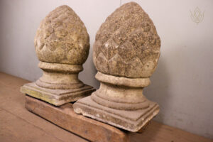 Pair of Cast Stone Acorn Finials/Pier Caps - WM12413