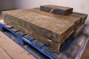 19.5ft - 12" x 3" Flat Reclaimed Coping Stones - WM12418