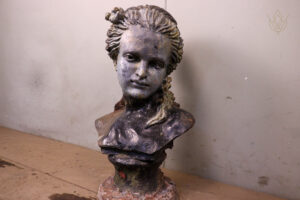 Cast Iron Bust of a 19th Century Female - WM12434
