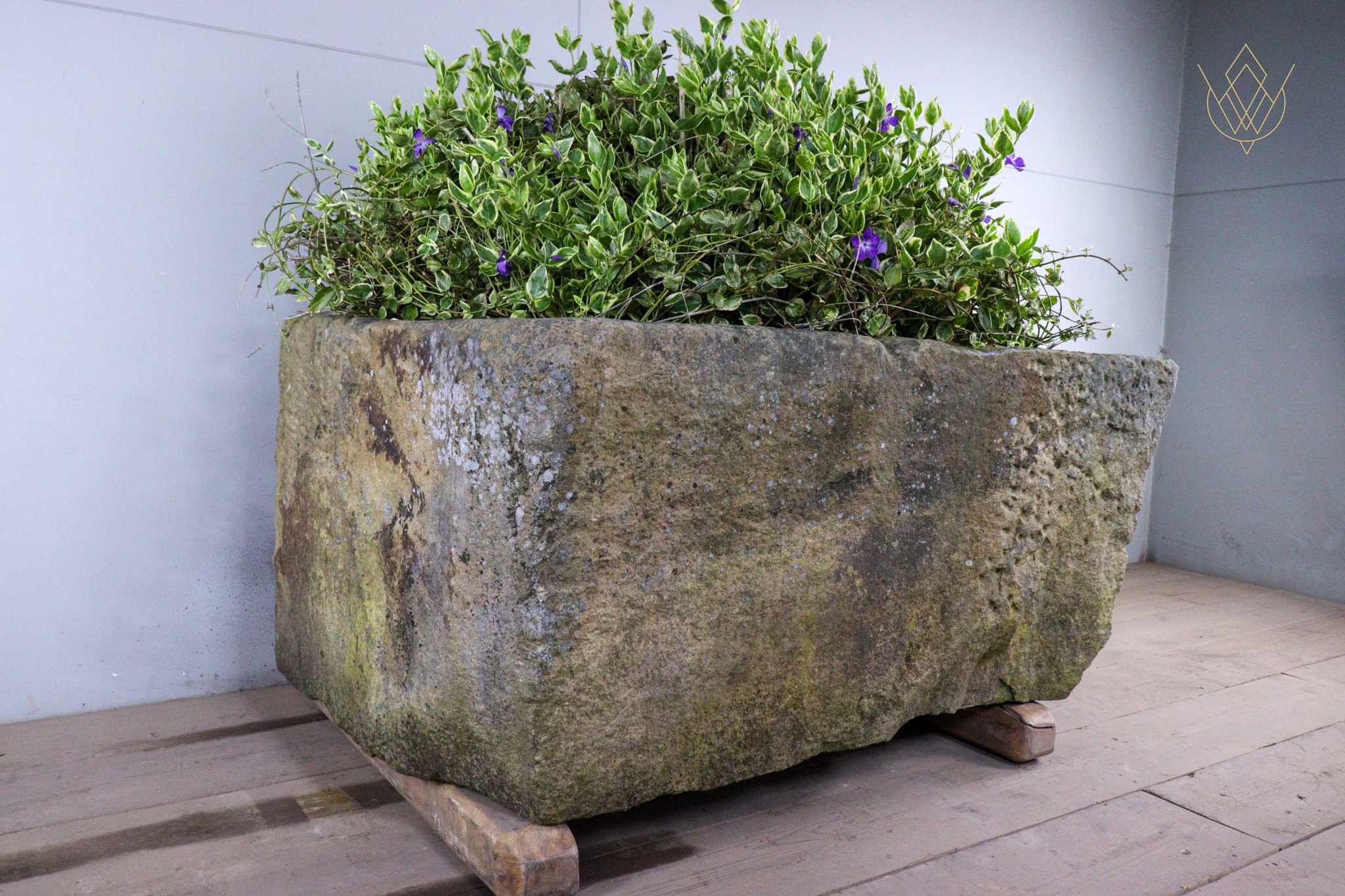 Large 18th Century Planted Sandstone Water Trough - WM12479