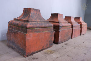 Set of Four Victorian Terracotta Pier Caps/Plinth Bases - WM12490