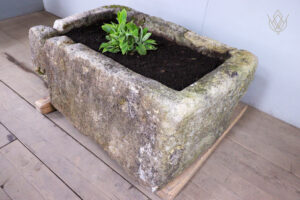 Large 18th Century Gritstone Water Trough/Stone Planter - WM12491