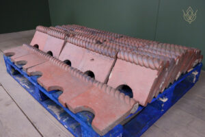 60x Victorian Red Terracotta Clay Rope Edging - WM12526
