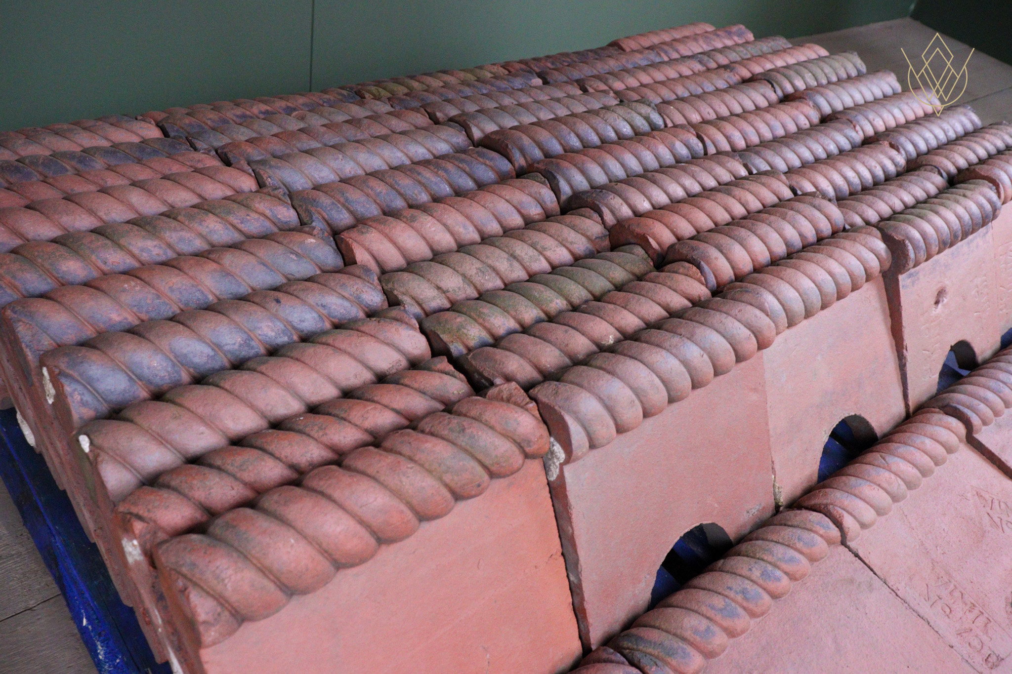 60x Victorian Red Terracotta Clay Rope Edging - WM12526 - Image 2