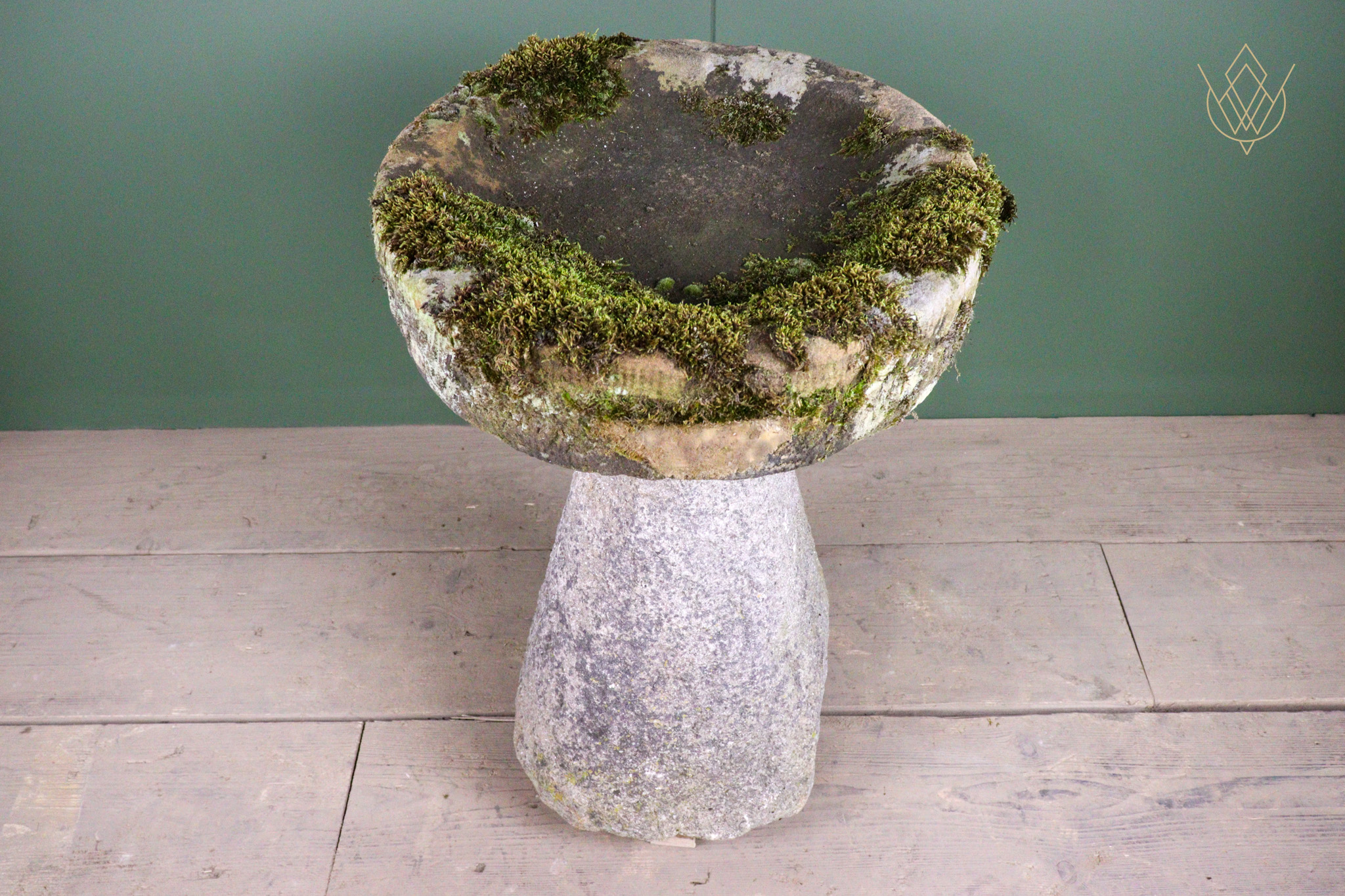 18th Century Stone Birdbath on Stone Pedestal - WM12532 - Image 7