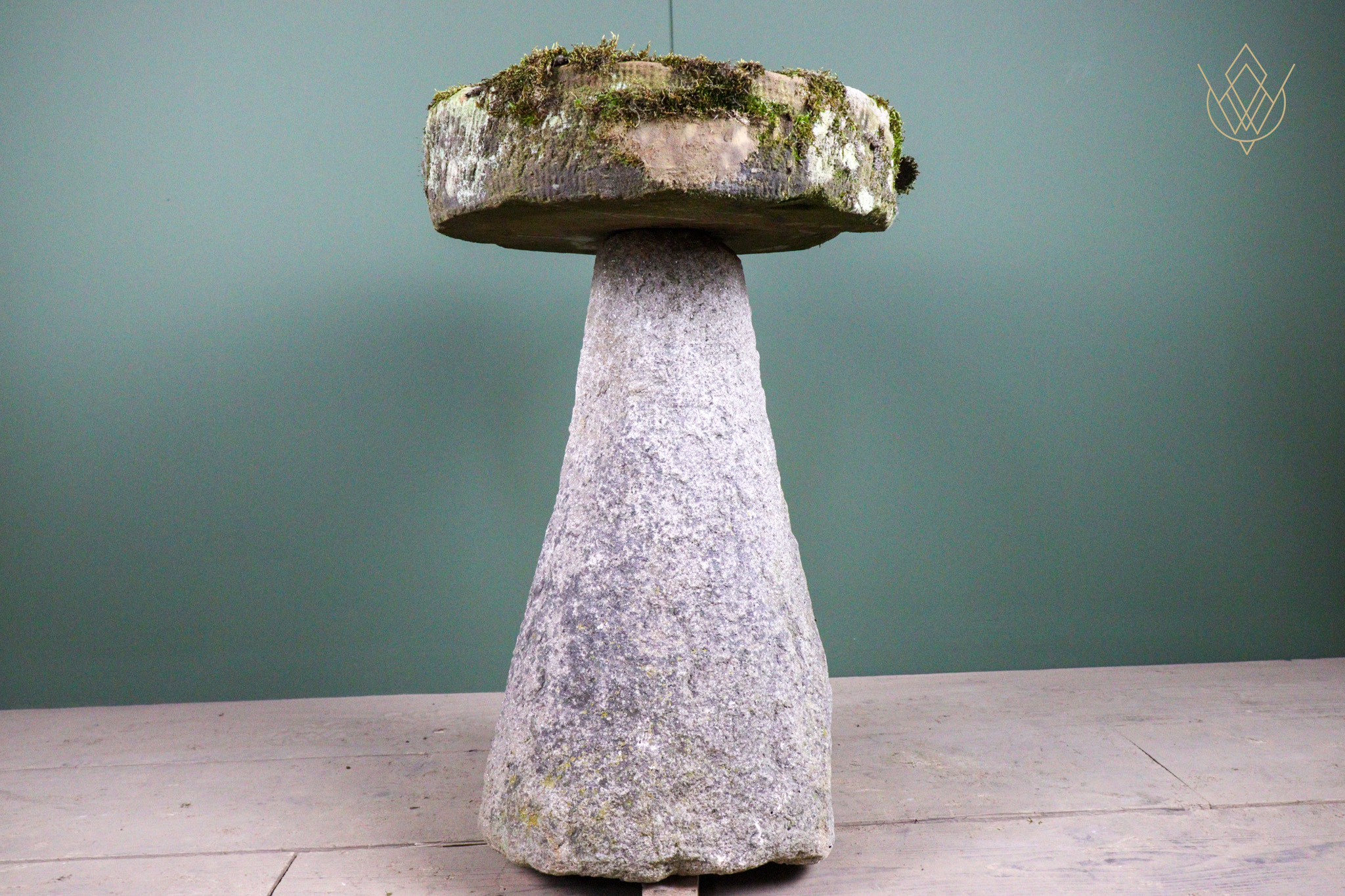 18th Century Stone Birdbath on Stone Pedestal - WM12532 - Image 4