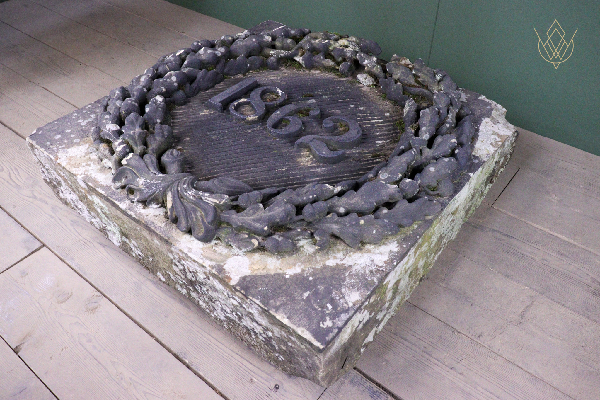 Extremely Ornate 19th Century Large Sandstone Date Stone - WM12542 - Image 17
