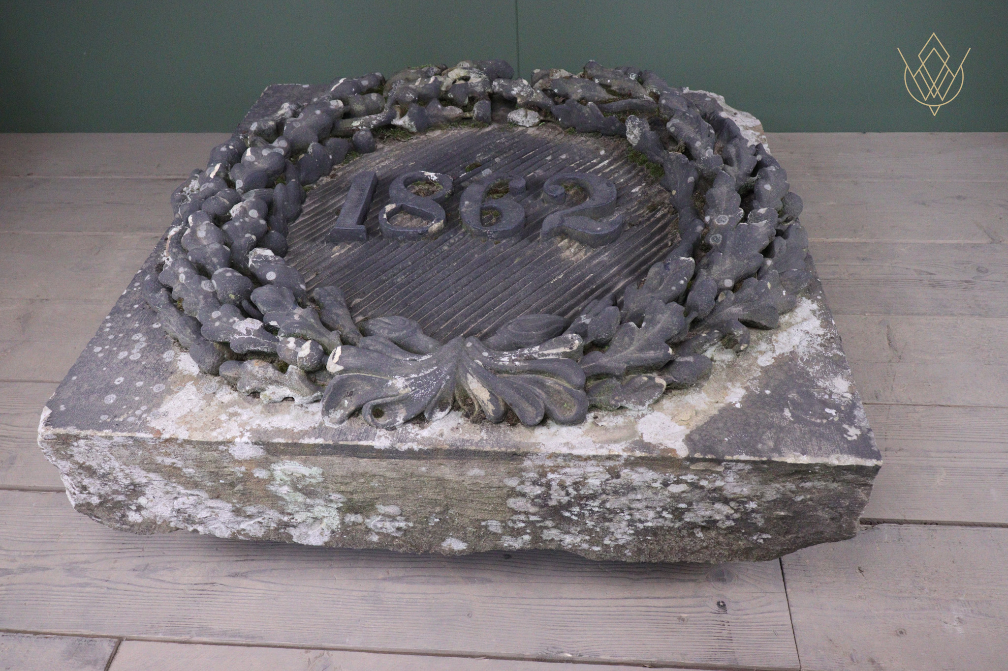 Extremely Ornate 19th Century Large Sandstone Date Stone - WM12542 - Image 16