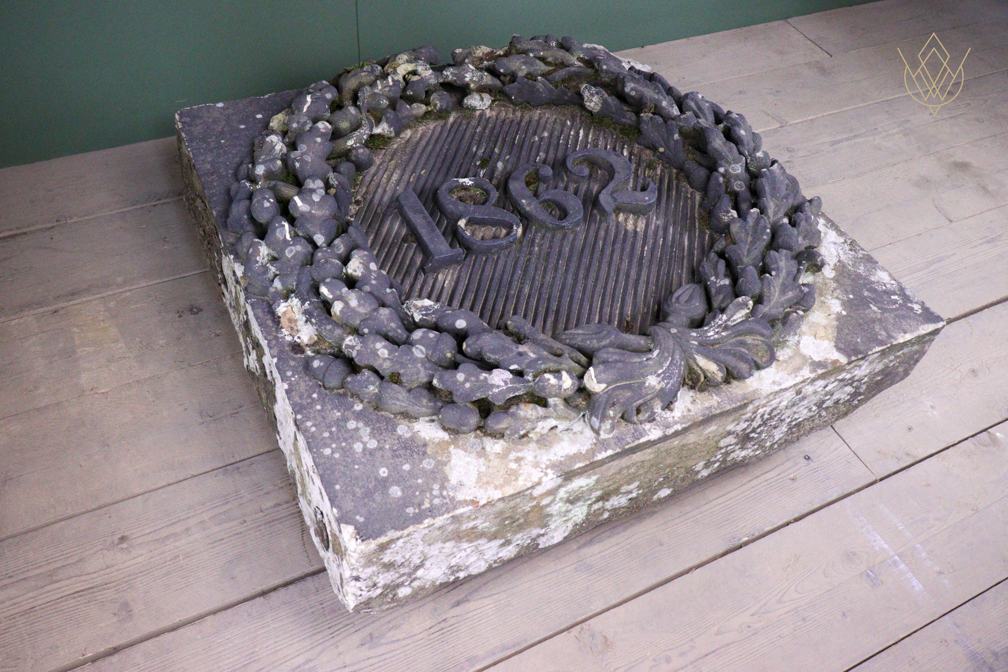 Extremely Ornate 19th Century Large Sandstone Date Stone - WM12542 - Image 15
