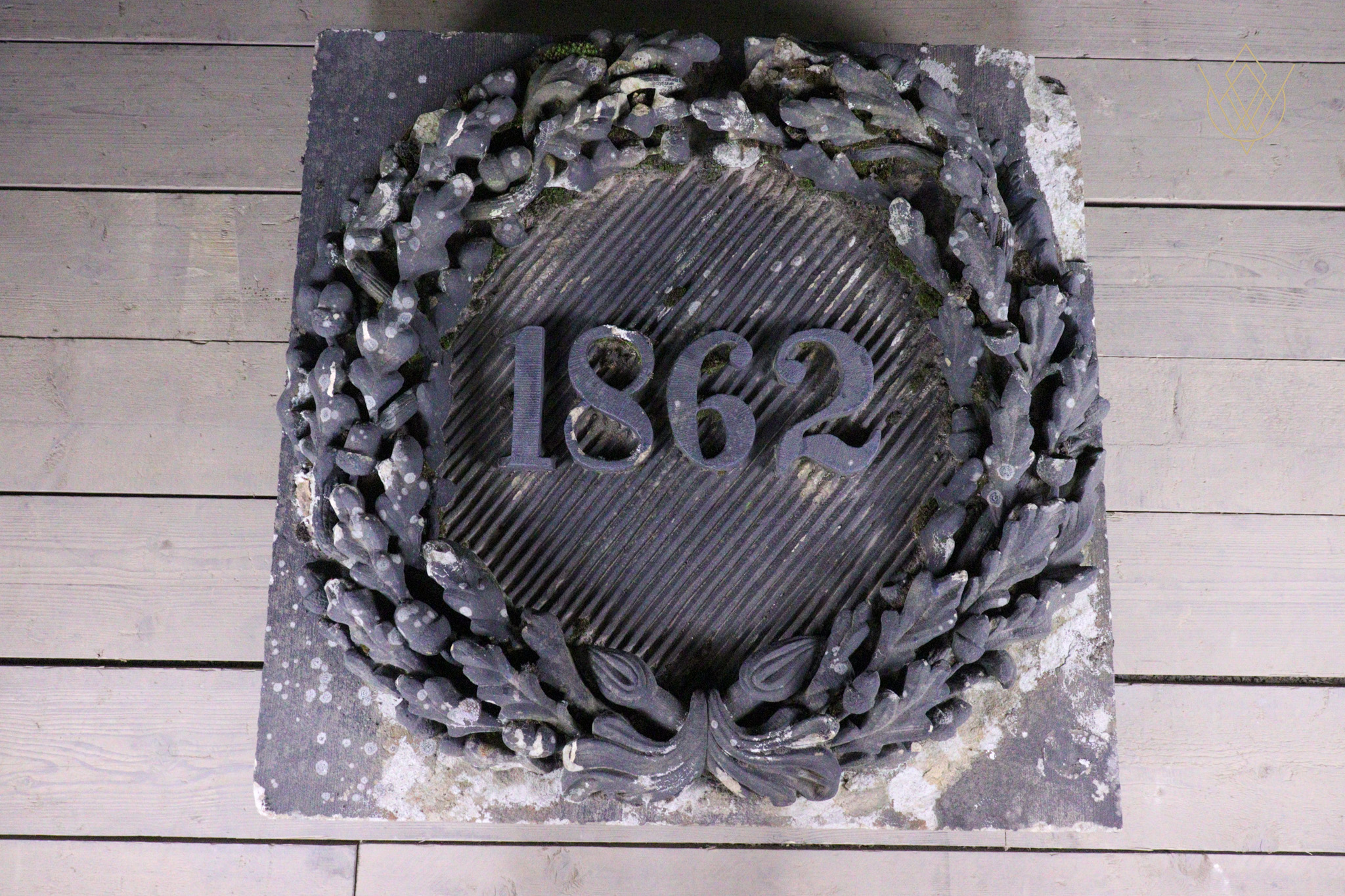 Extremely Ornate 19th Century Large Sandstone Date Stone - WM12542 - Image 14