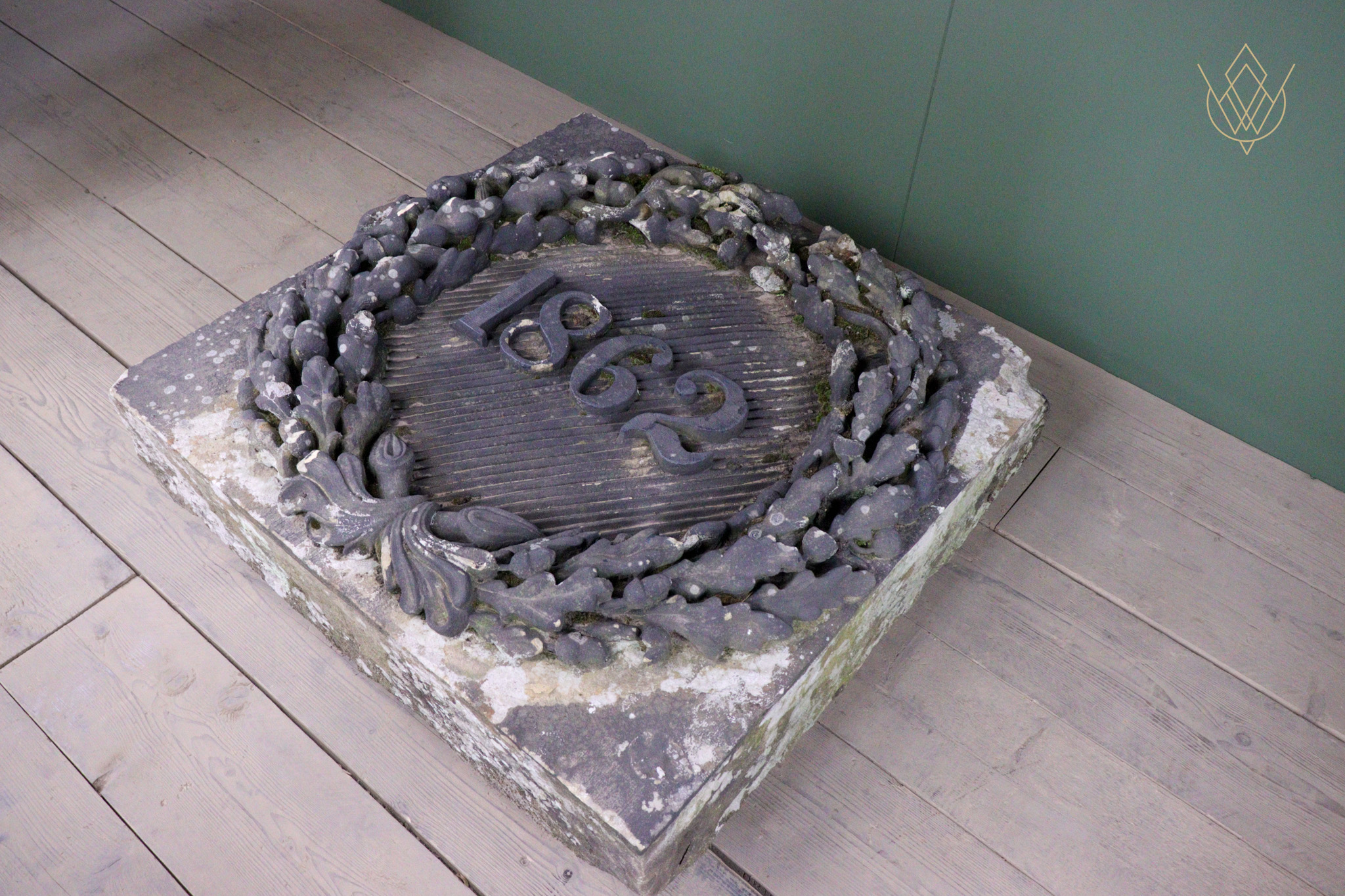 Extremely Ornate 19th Century Large Sandstone Date Stone - WM12542 - Image 12