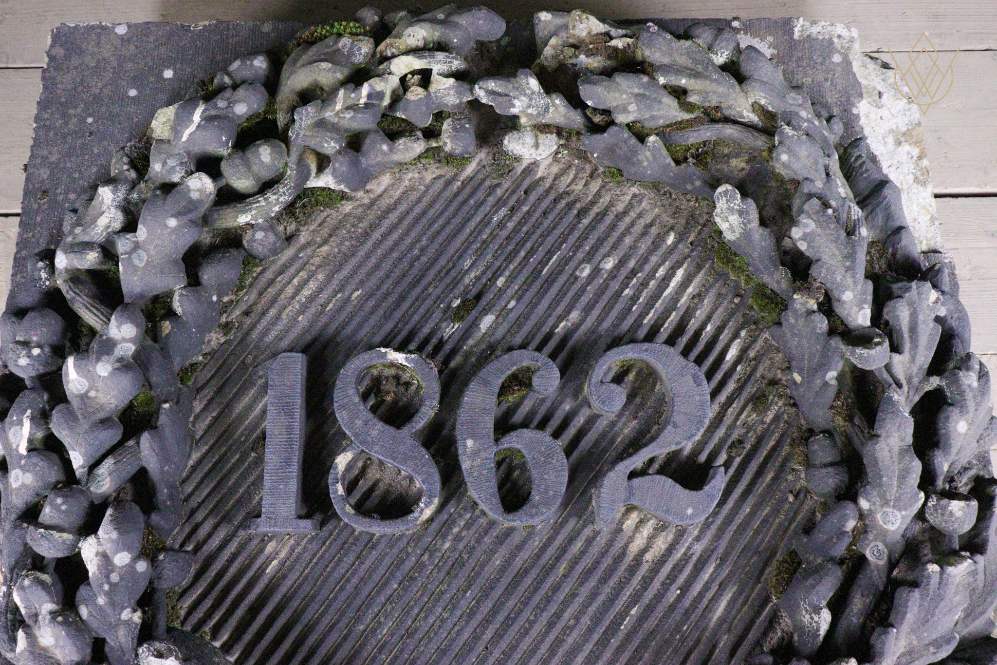 Extremely Ornate 19th Century Large Sandstone Date Stone - WM12542 - Image 10