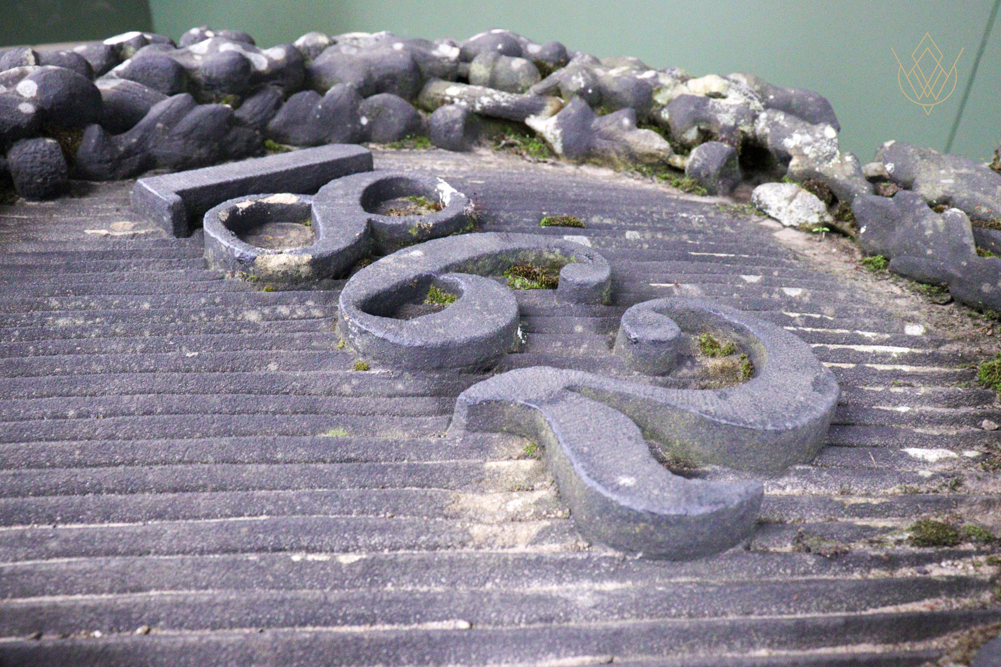 Extremely Ornate 19th Century Large Sandstone Date Stone - WM12542 - Image 9