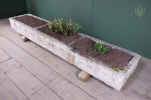Large 18th Century Triple Section Sandstone Pig Trough/Stone Planter - WM12544