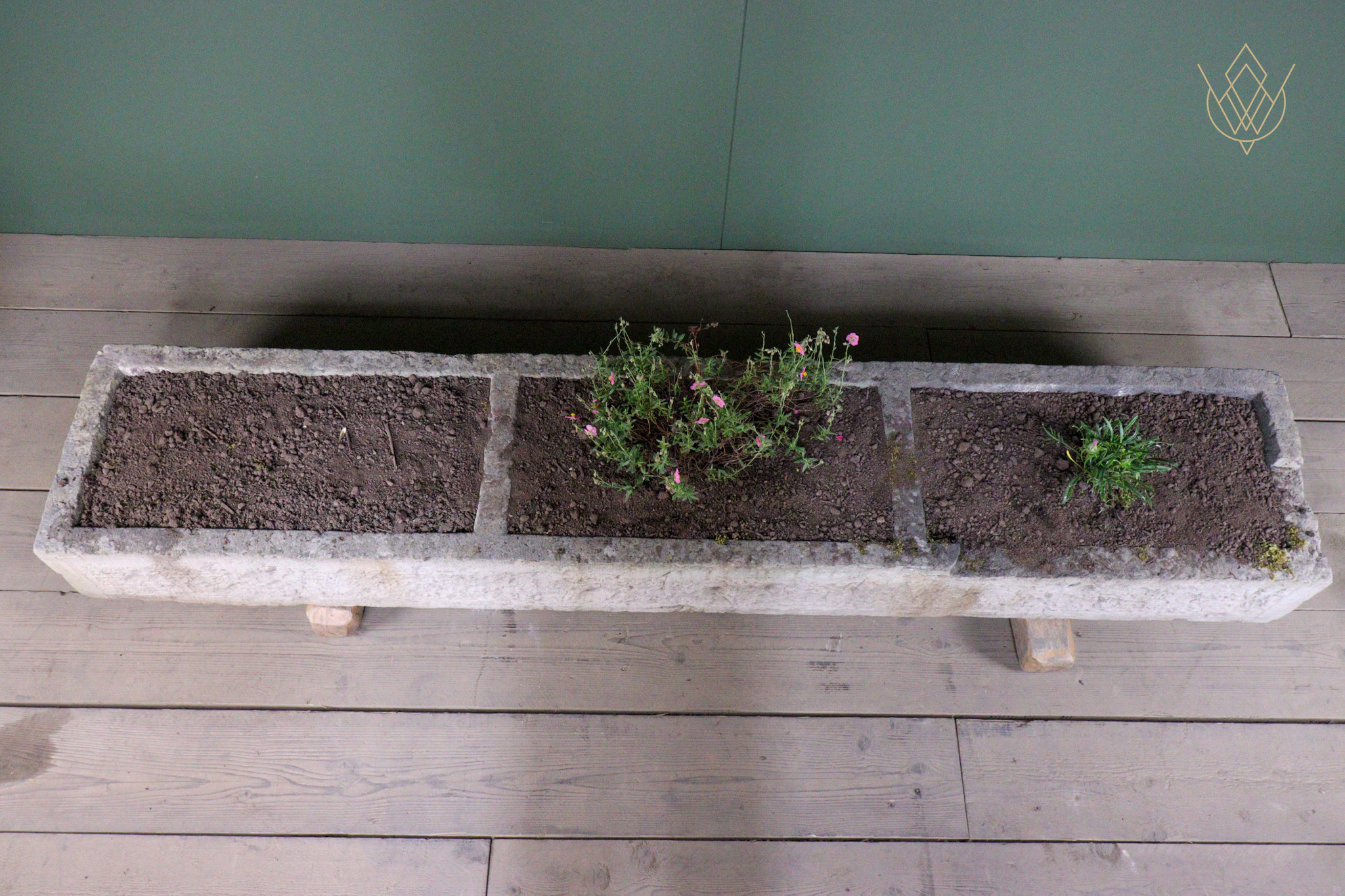 Large 18th Century Triple Section Sandstone Pig Trough/Stone Planter - WM12544 - Image 9