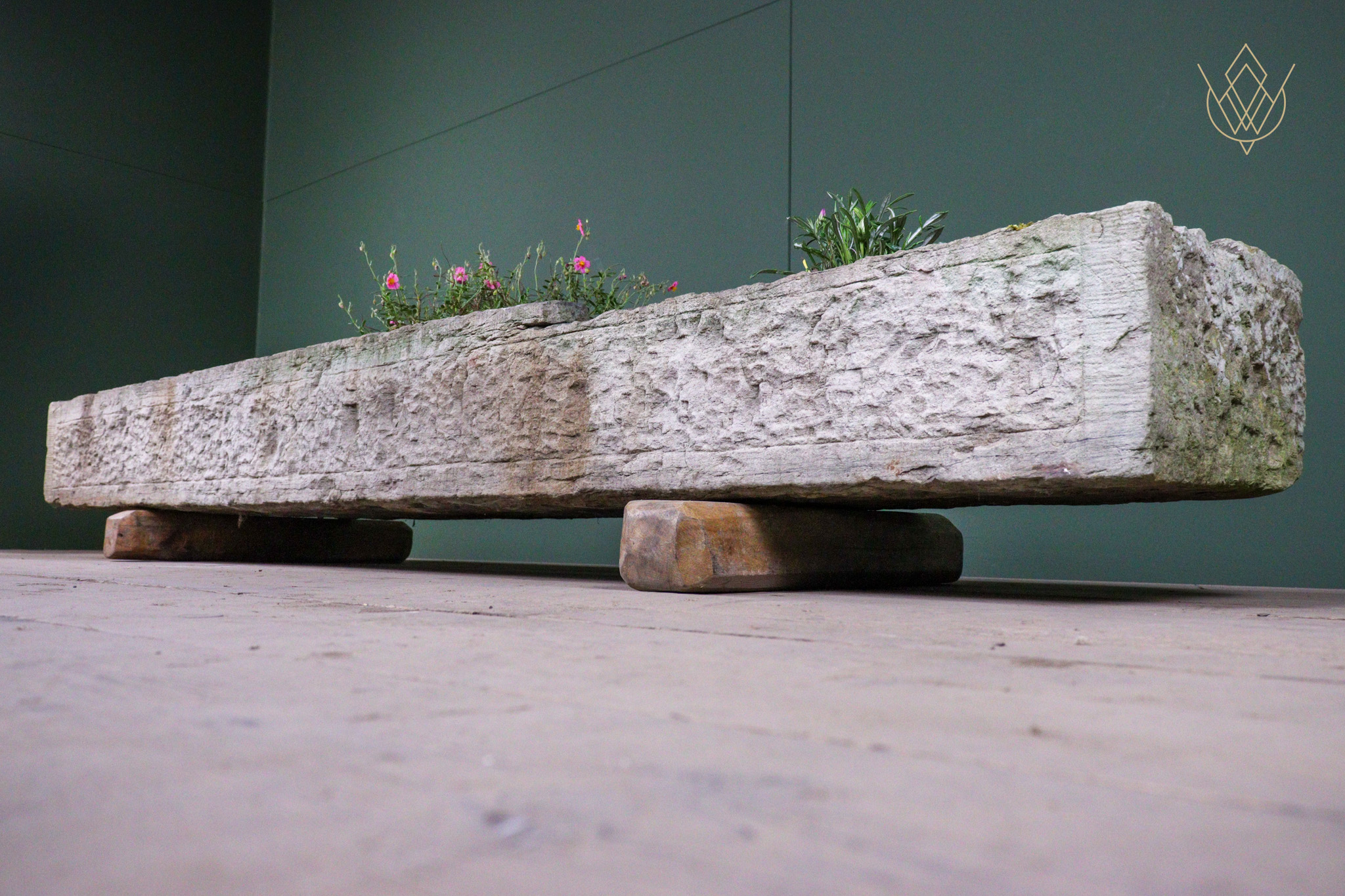 Large 18th Century Triple Section Sandstone Pig Trough/Stone Planter - WM12544 - Image 7