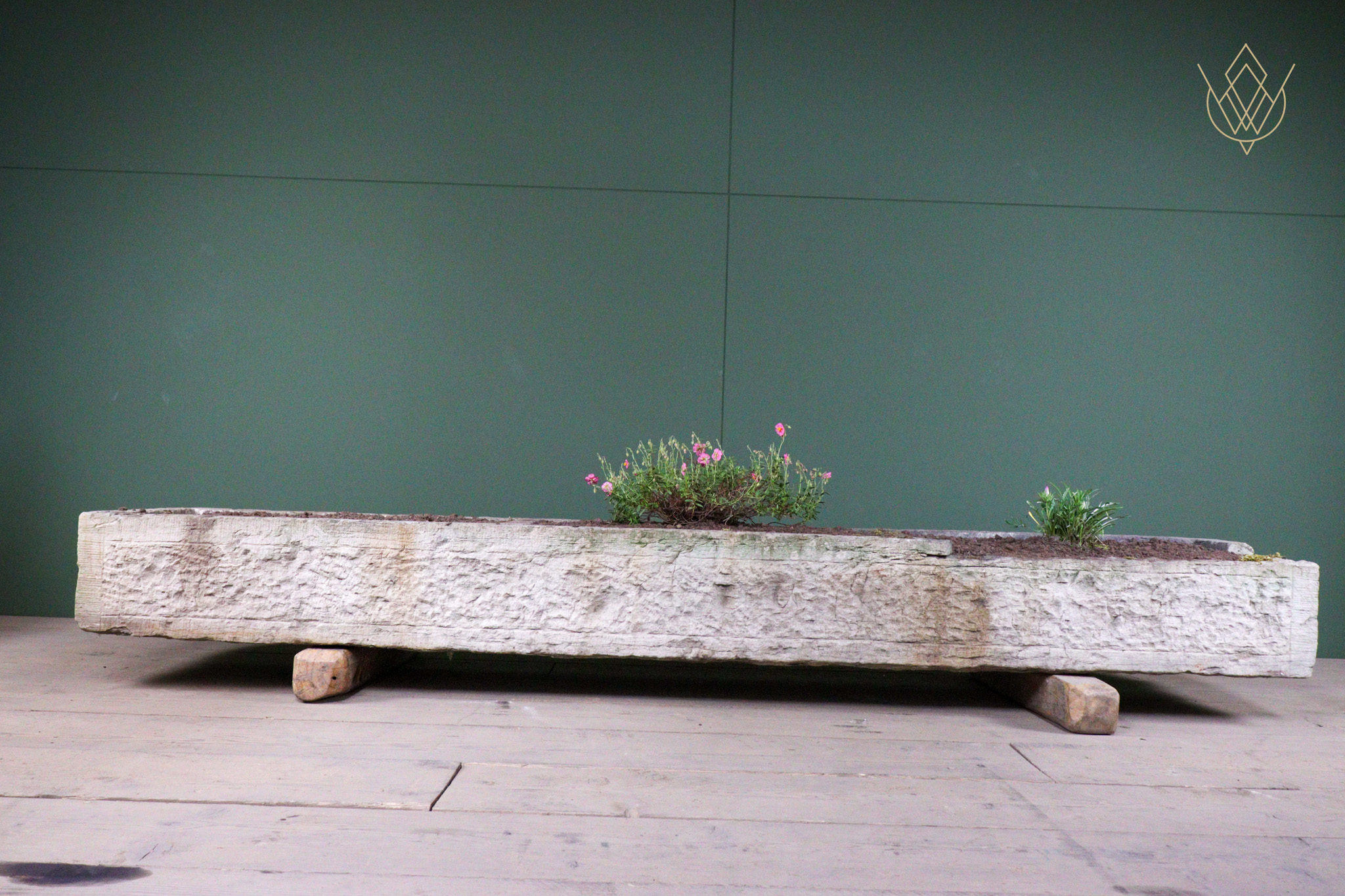 Large 18th Century Triple Section Sandstone Pig Trough/Stone Planter - WM12544 - Image 6