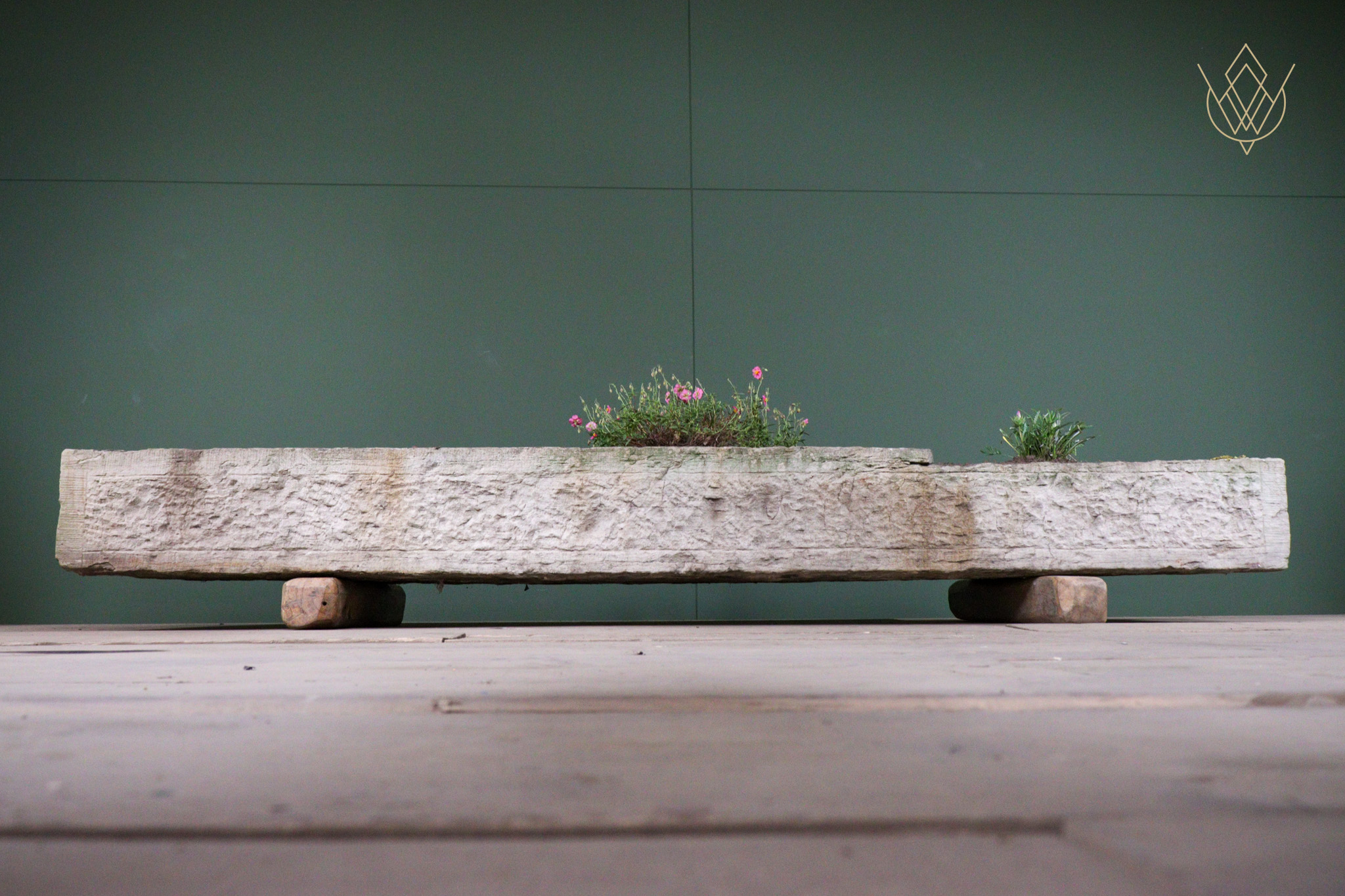 Large 18th Century Triple Section Sandstone Pig Trough/Stone Planter - WM12544 - Image 5