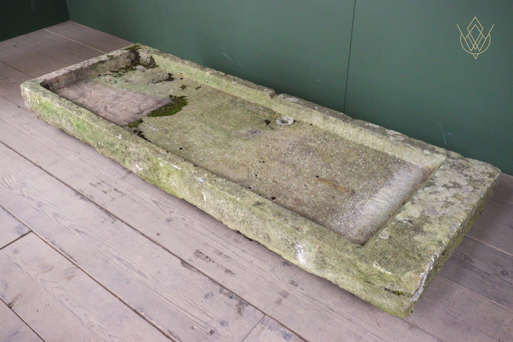 Large 1.8m Long 19th Century Stone Sink - WM12550
