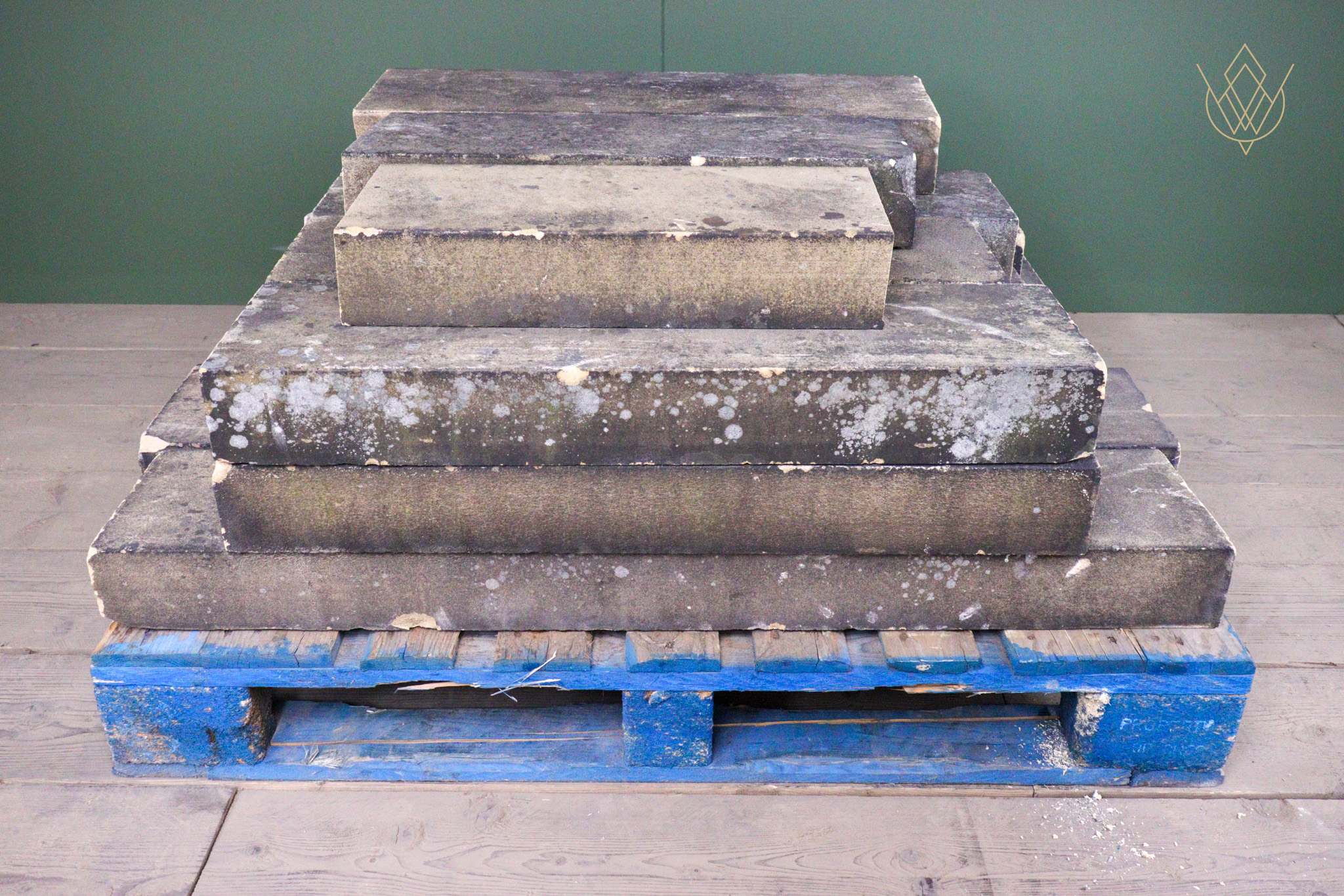 45ft - 9" x 4" Flat Victorian Sandstone Coping Stone - WM12551 - Image 8