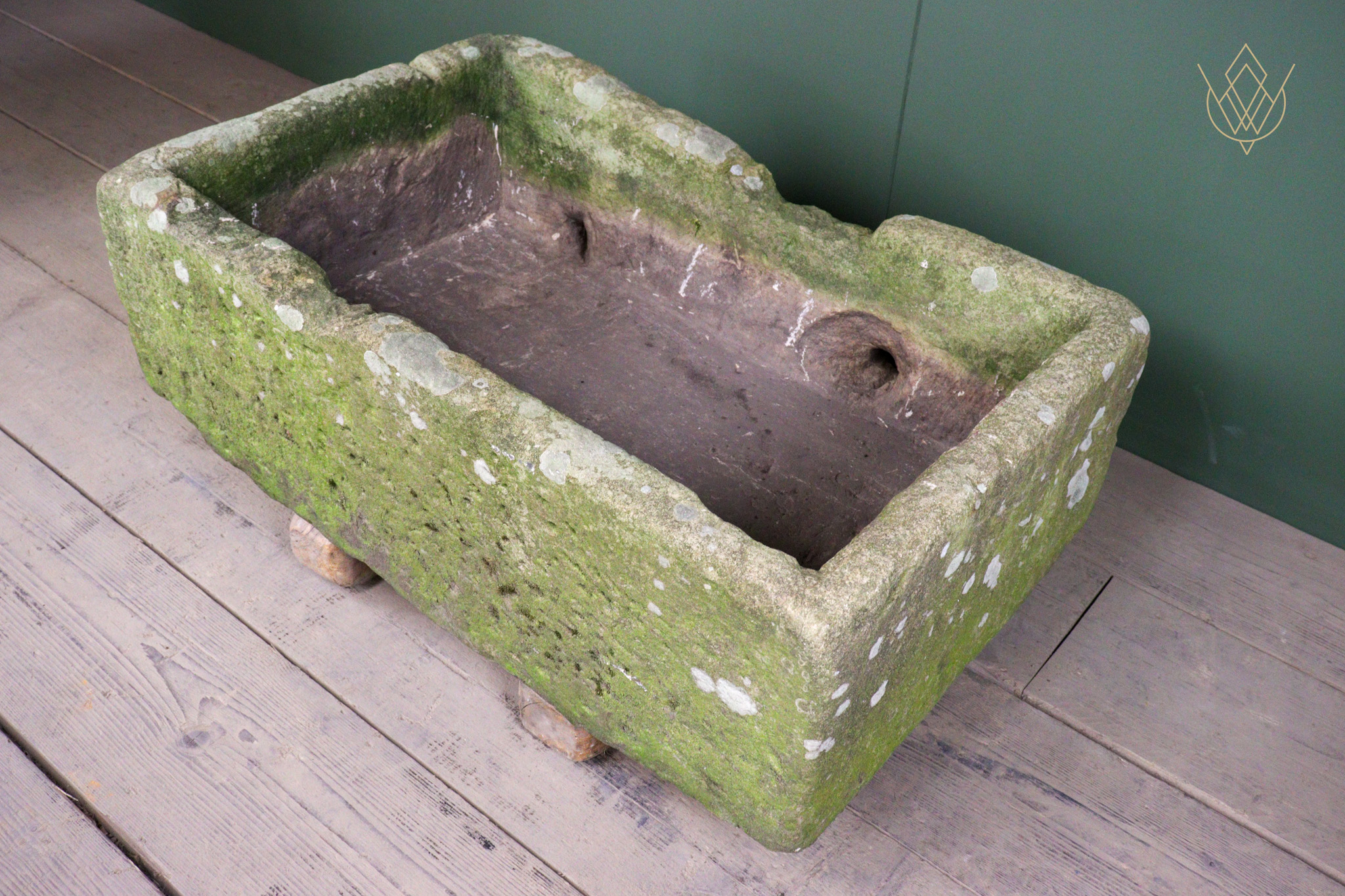 18th Century Sandstone Water Trough/Carved Stone Planter - WM12557