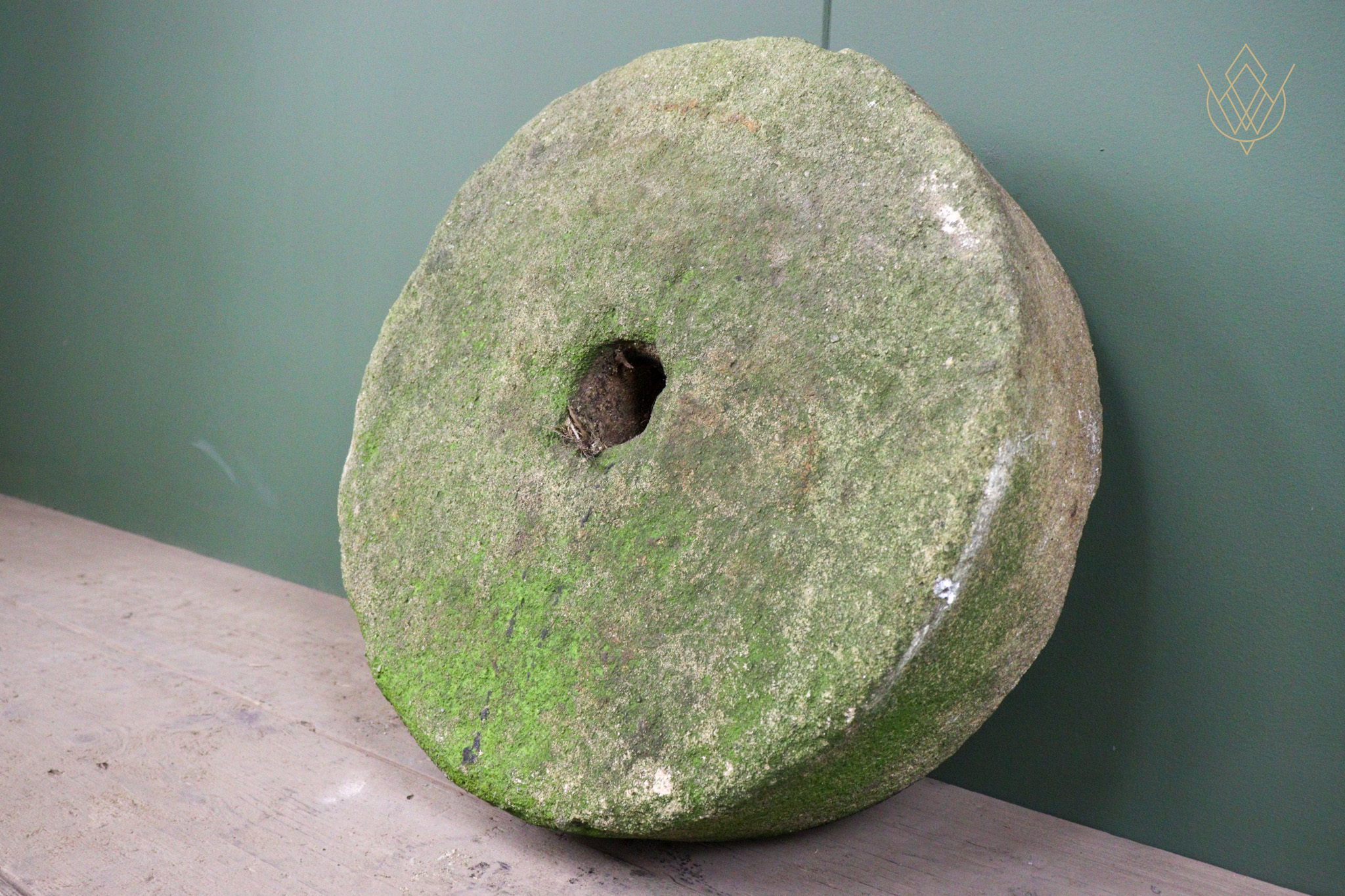 19th Century Gritstone Carved Stone Mill Wheel - WM12558