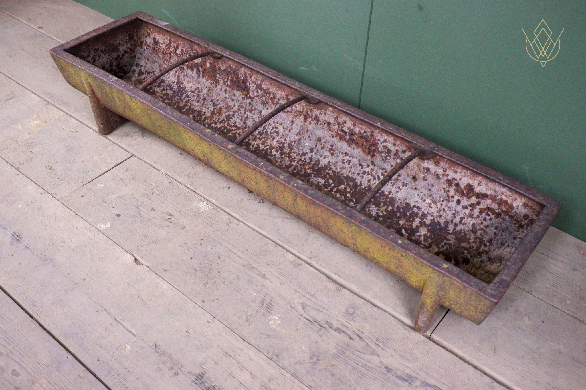 Antique Cast Iron Pig Trough on Feet - WM12564