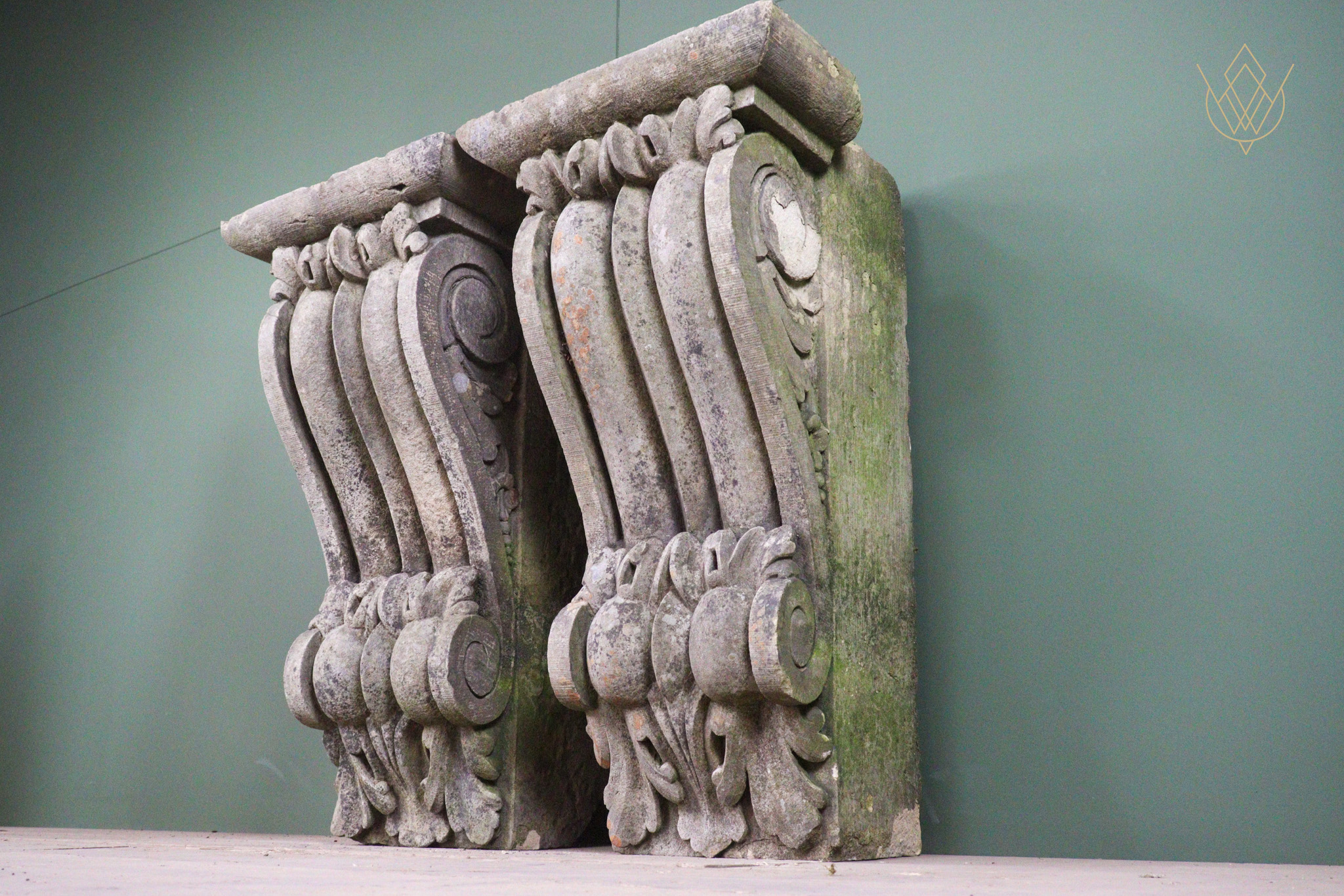 Large Pair of Ornate Victorian Carved Stone Sandstone Corbels - WM12566 - Image 10