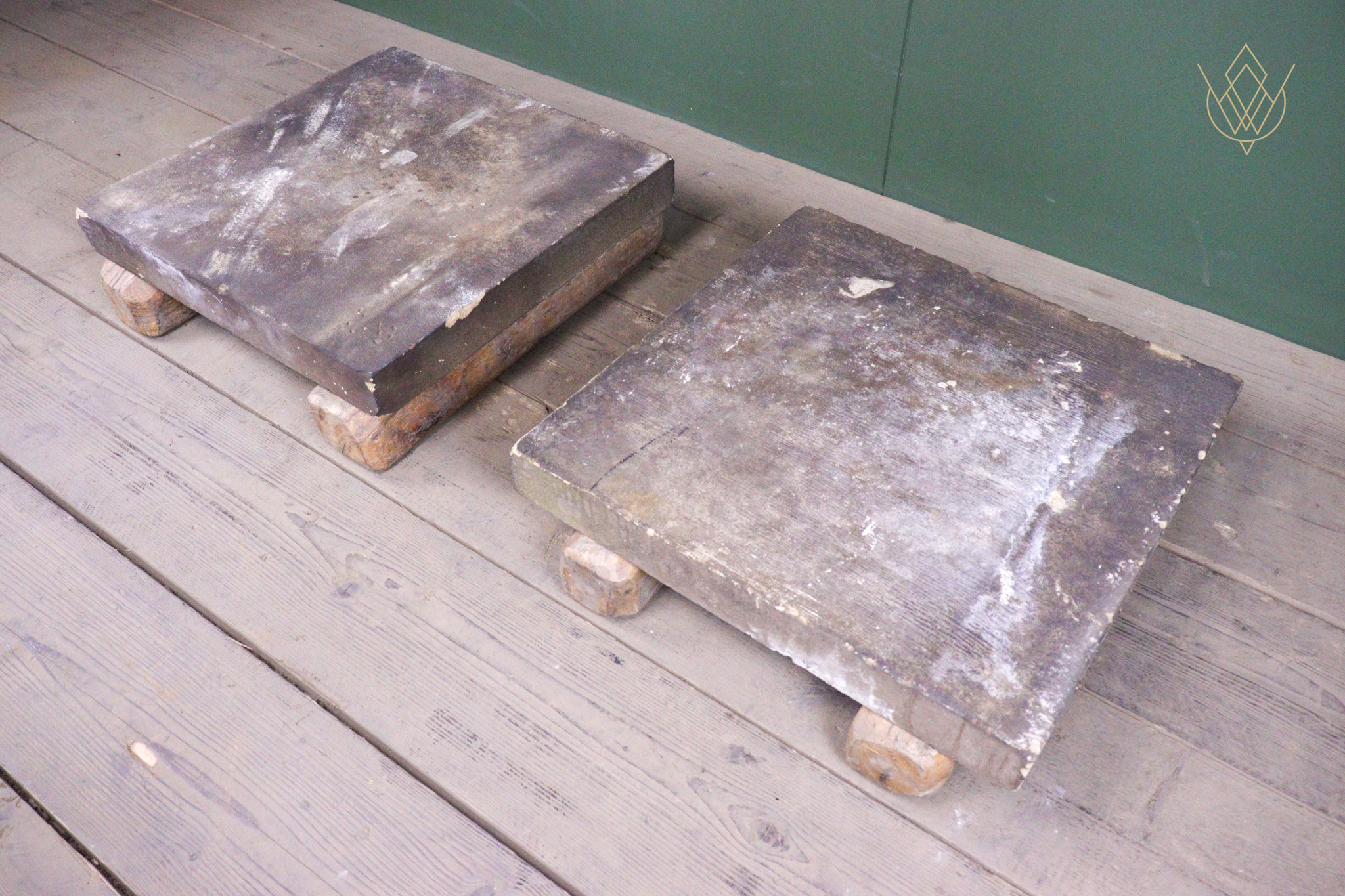 22" x 22" Sandstone 19th Century Stone Pier Caps - WM12521 - Image 6