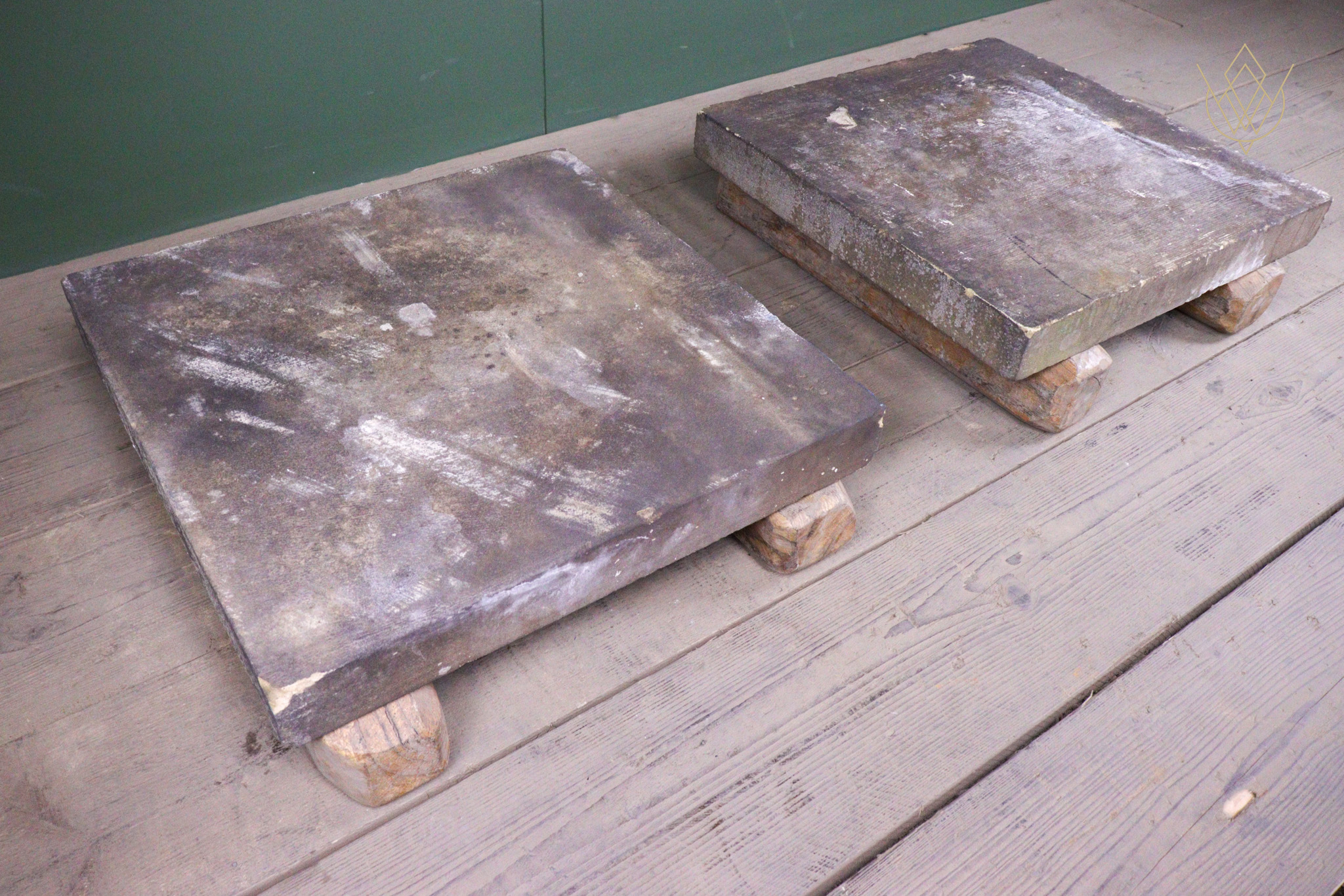 22" x 22" Sandstone 19th Century Stone Pier Caps - WM12521 - Image 7