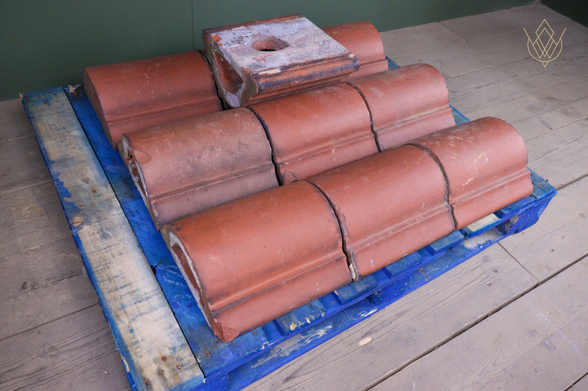 10x Victorian Red Terracotta Coping Stones - WM12573 - Image 6