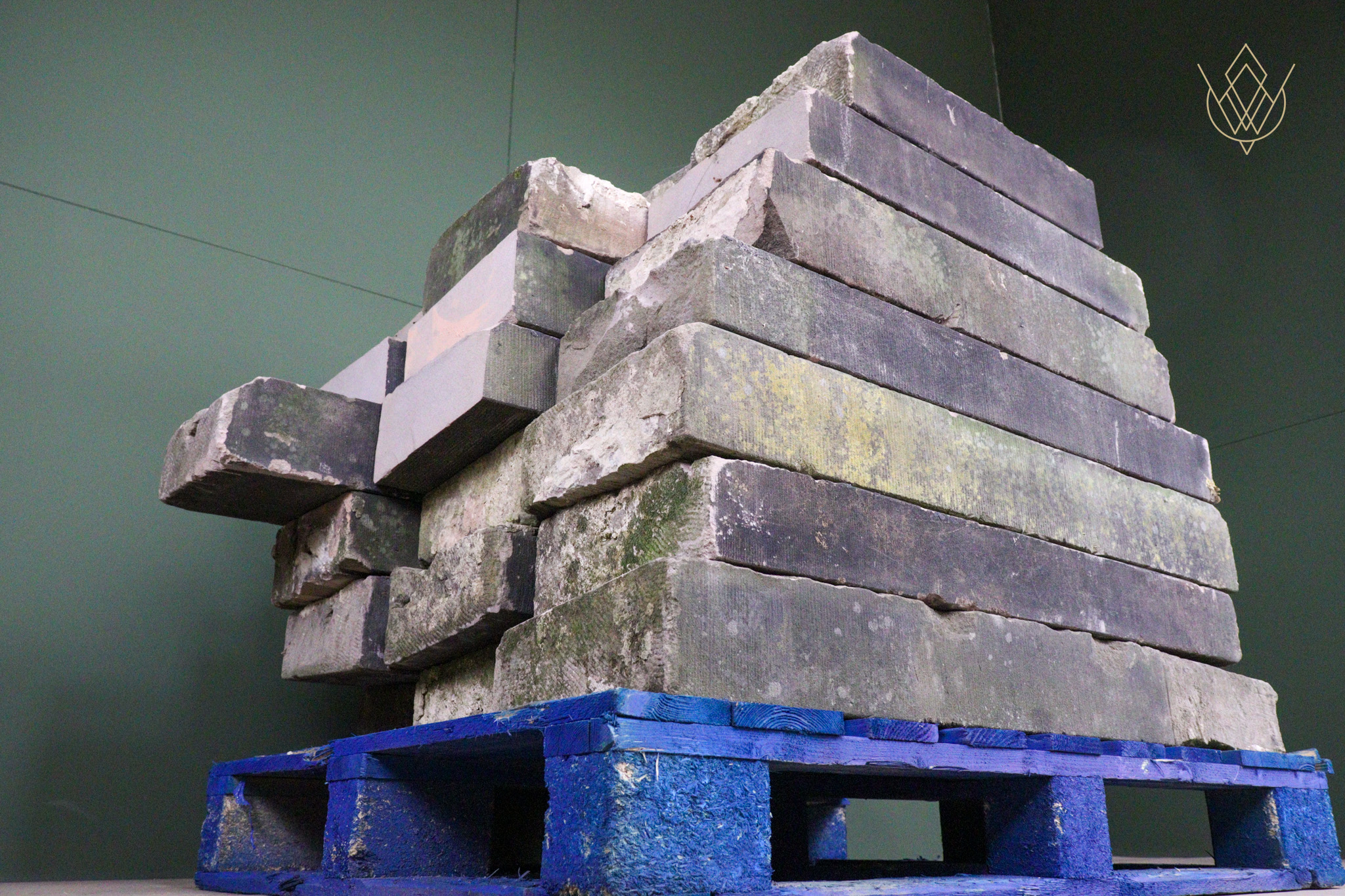 64.5ft - 12" Tapered Reclaimed Coping Stones - WM12575 - Image 4