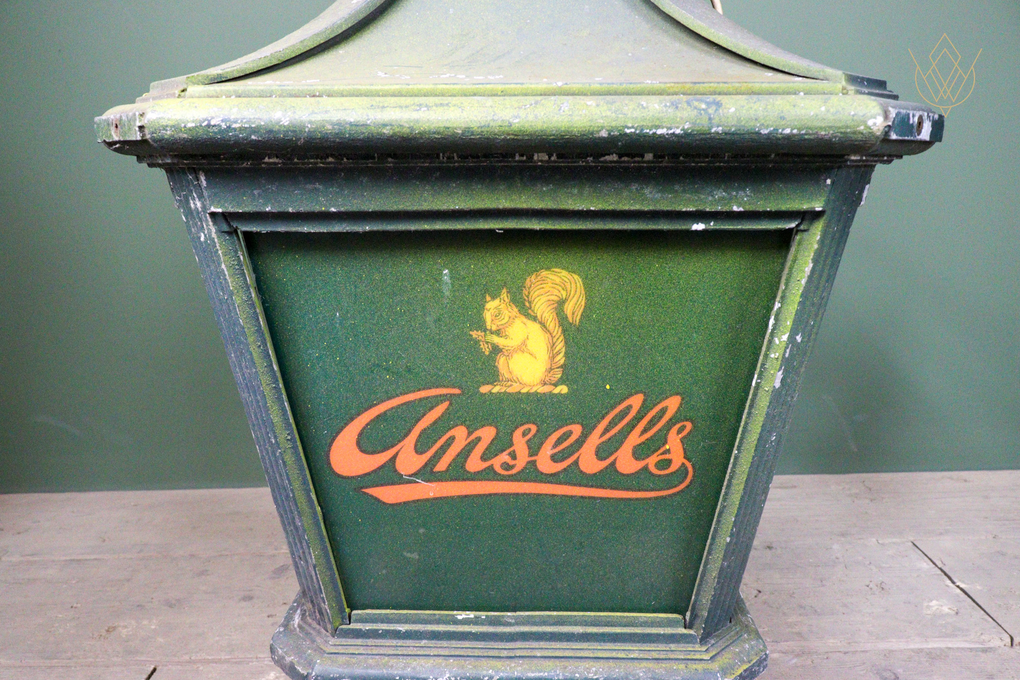 Large Wall Mounted Ansells Steel Lamp - WM12583 - Image 3