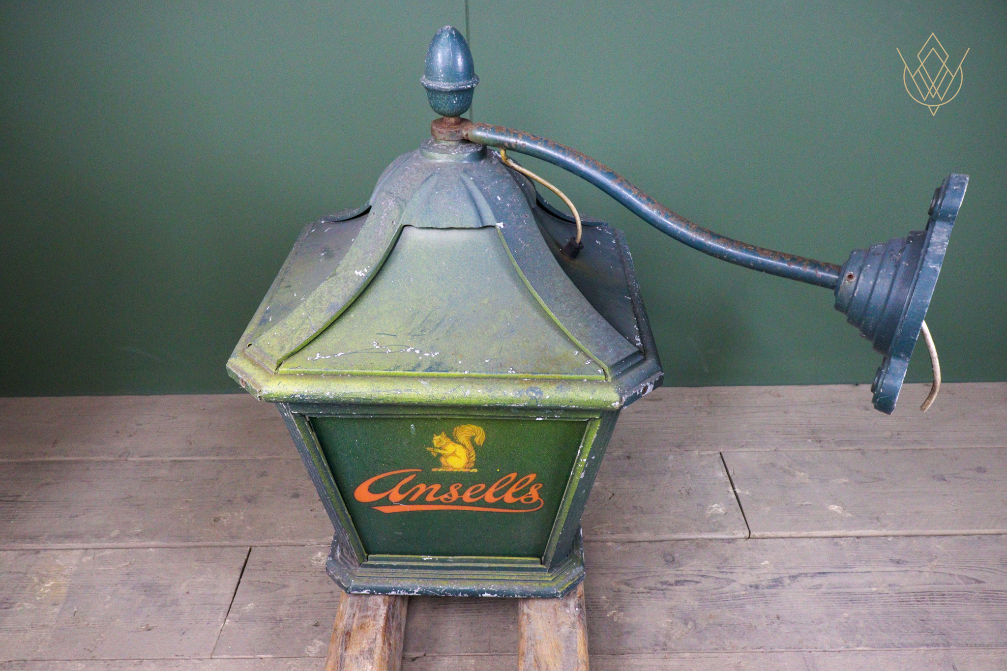 Large Wall Mounted Ansells Steel Lamp - WM12583 - Image 9