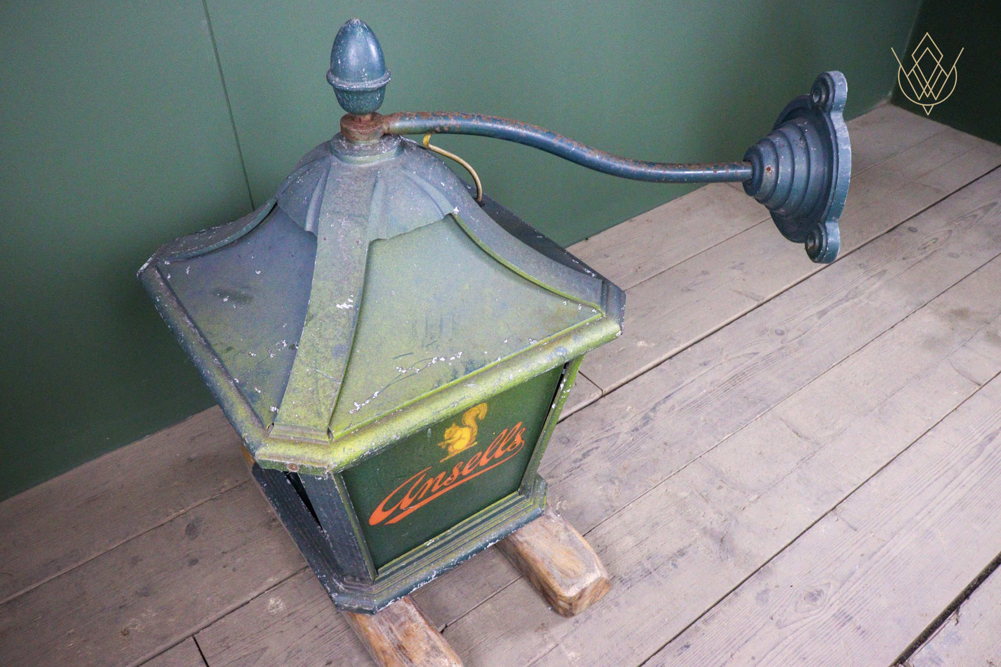 Large Wall Mounted Ansells Steel Lamp - WM12583 - Image 8