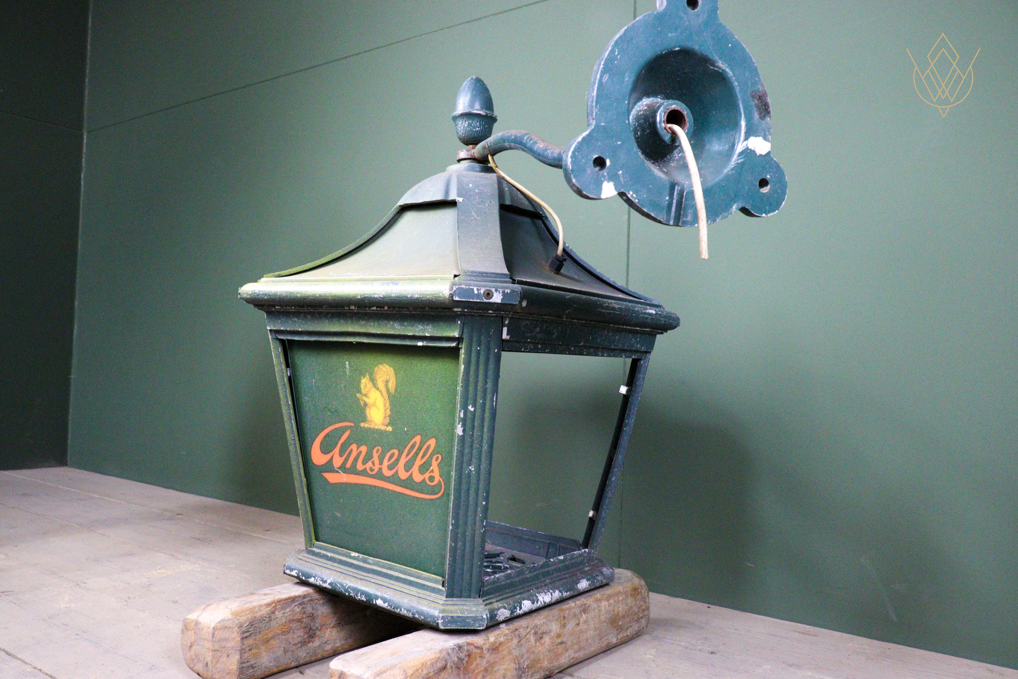 Large Wall Mounted Ansells Steel Lamp - WM12583 - Image 7