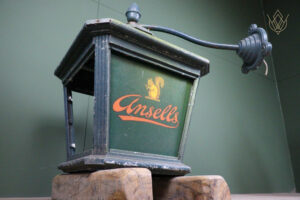 Large Wall Mounted Ansells Steel Lamp - WM12583