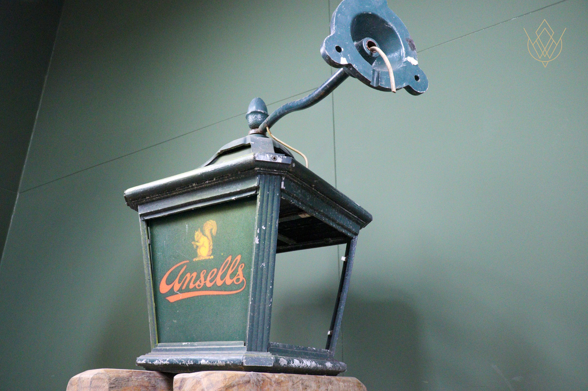 Large Wall Mounted Ansells Steel Lamp - WM12583 - Image 4