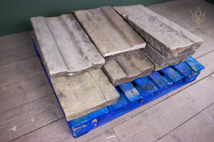 6m - 14" Wide Reclaimed York Stone Channel - WM12586