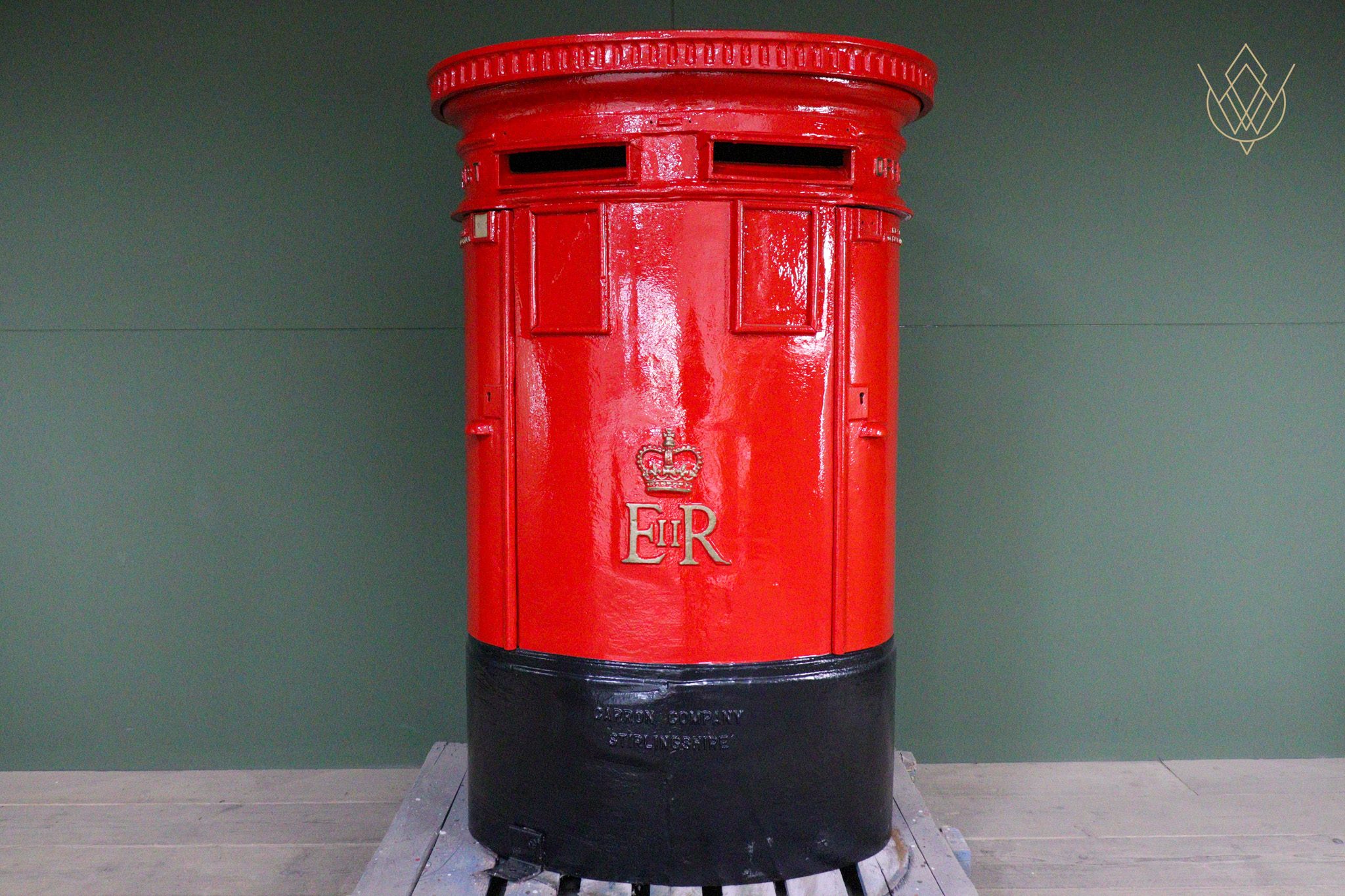 Original Post Office ER II Double Cast Iron Pillar Box - WM12591 - Image 11