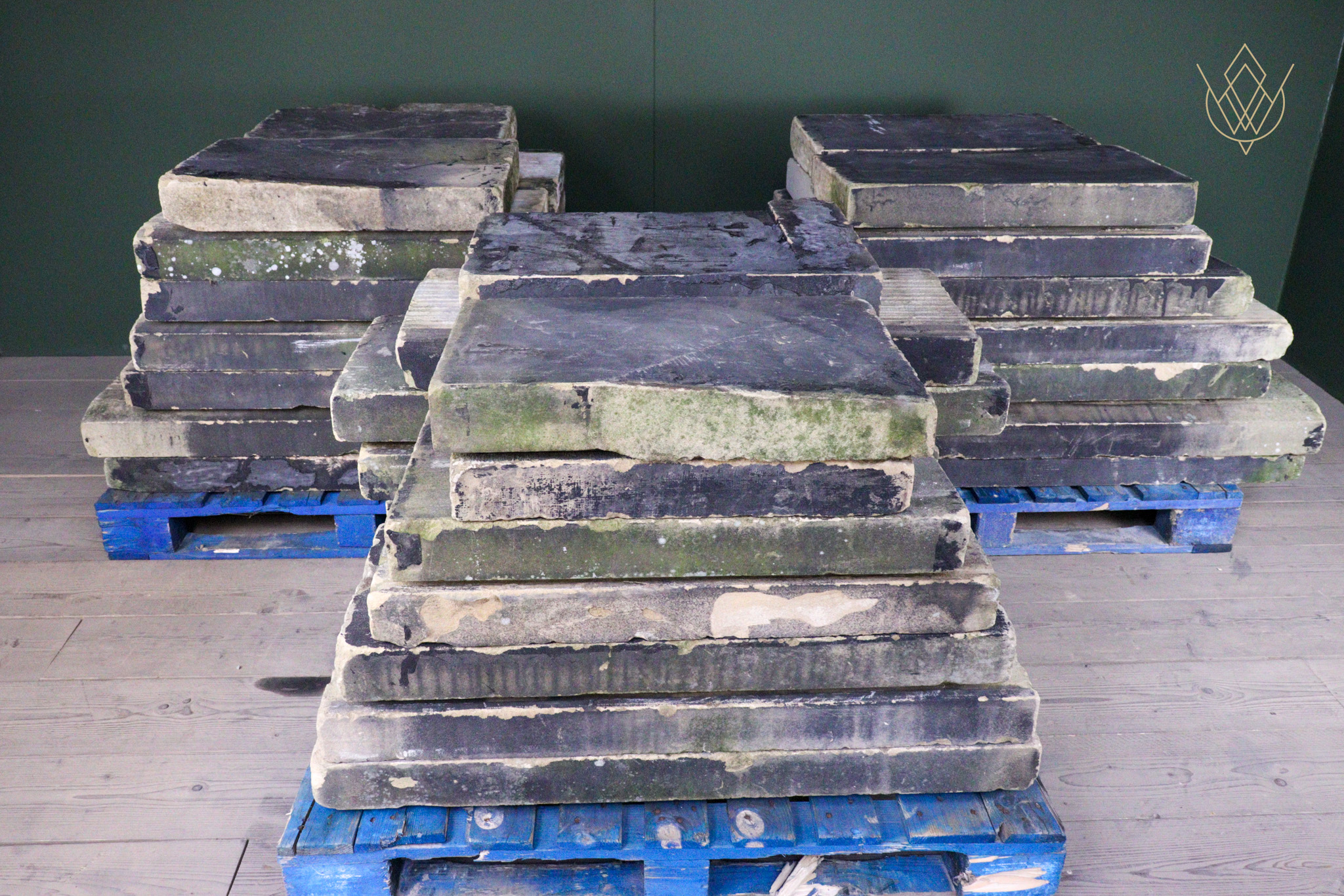 170ft+ - 15" Wide 19th Century Sandstone Coping Stones - WM12618 - Image 2