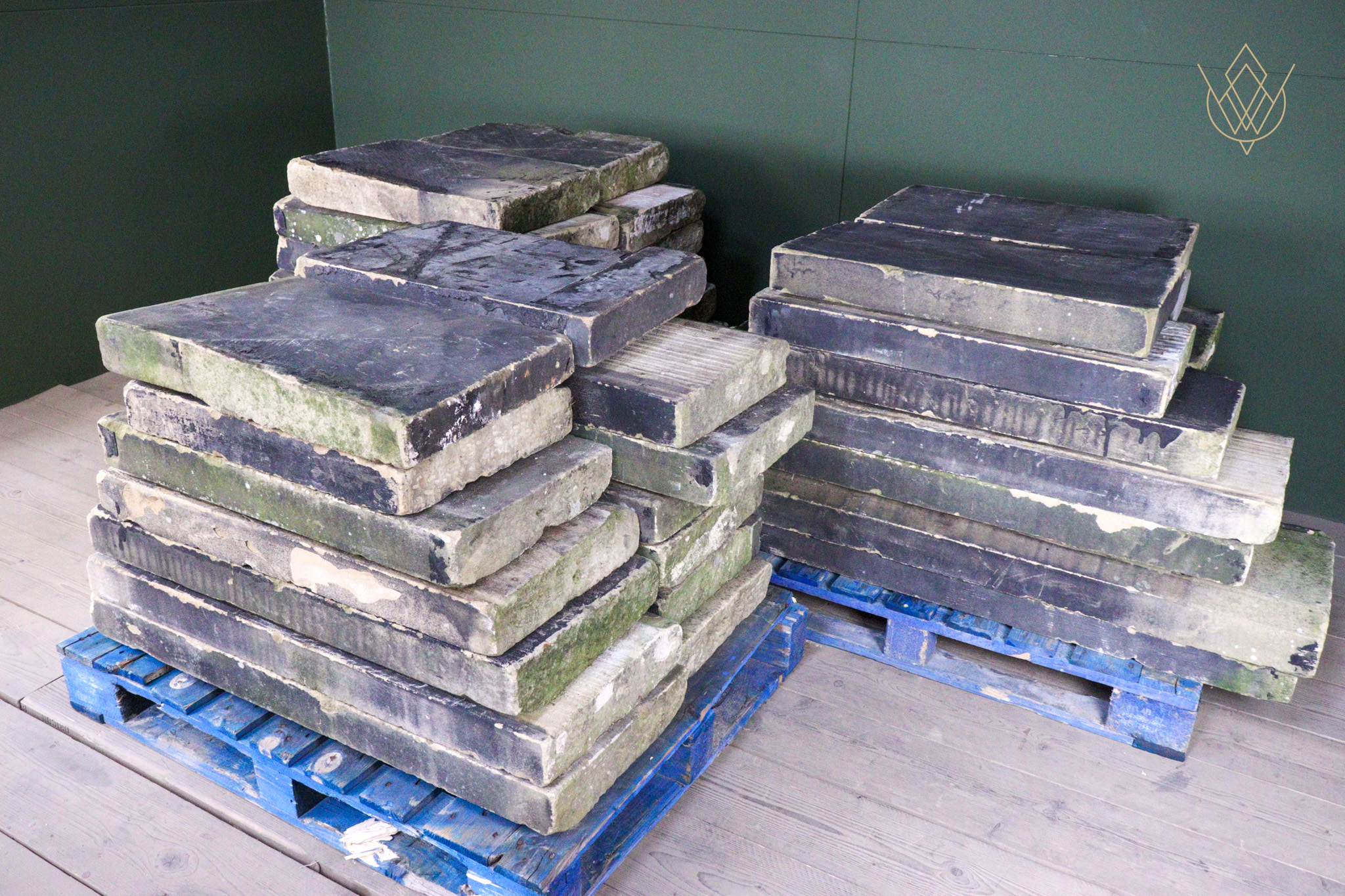 170ft+ - 15" Wide 19th Century Sandstone Coping Stones - WM12618 - Image 11